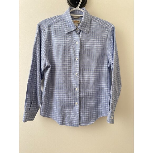 Talbots Petites Wrinkle Resistant Cotton Button-Down Shirt - Size 4 - Picture 1 of 4